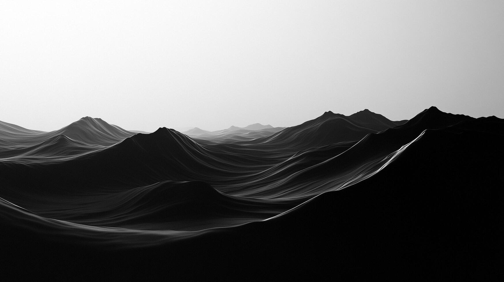 This striking image features dark waves forming dramatic textures that convey a sense of depth and mystery, inviting viewers into a powerful emotional experience. photo