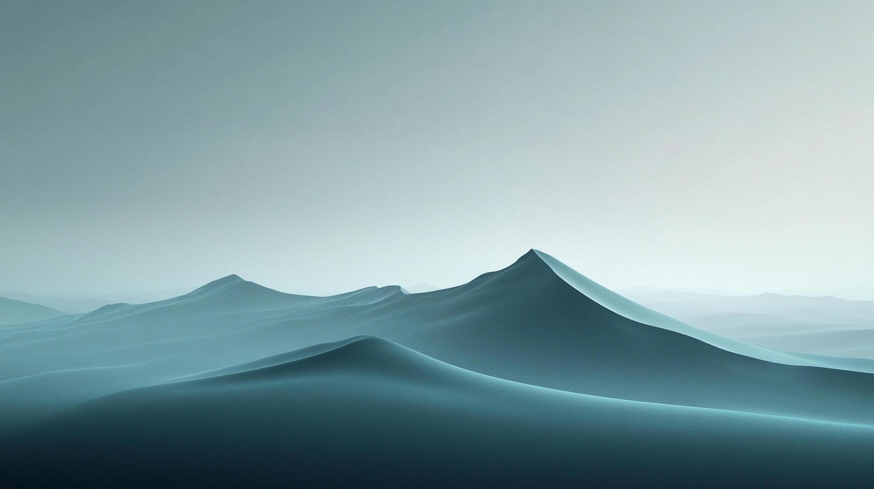 A majestic mountain range shrouded in soft blue mist conveys a sense of tranquility and awe, inviting contemplation and reflection on the beauty of nature. photo