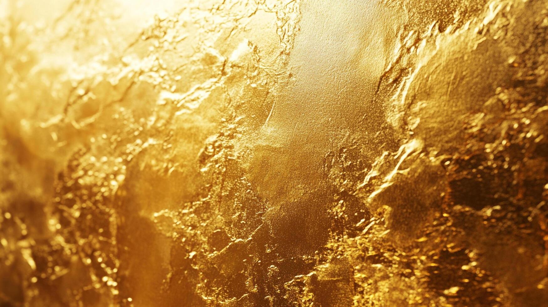Abstract shot showcasing a rich, textured surface with golden tones. Perfect for backgrounds or design elements needing a luxurious feel. photo