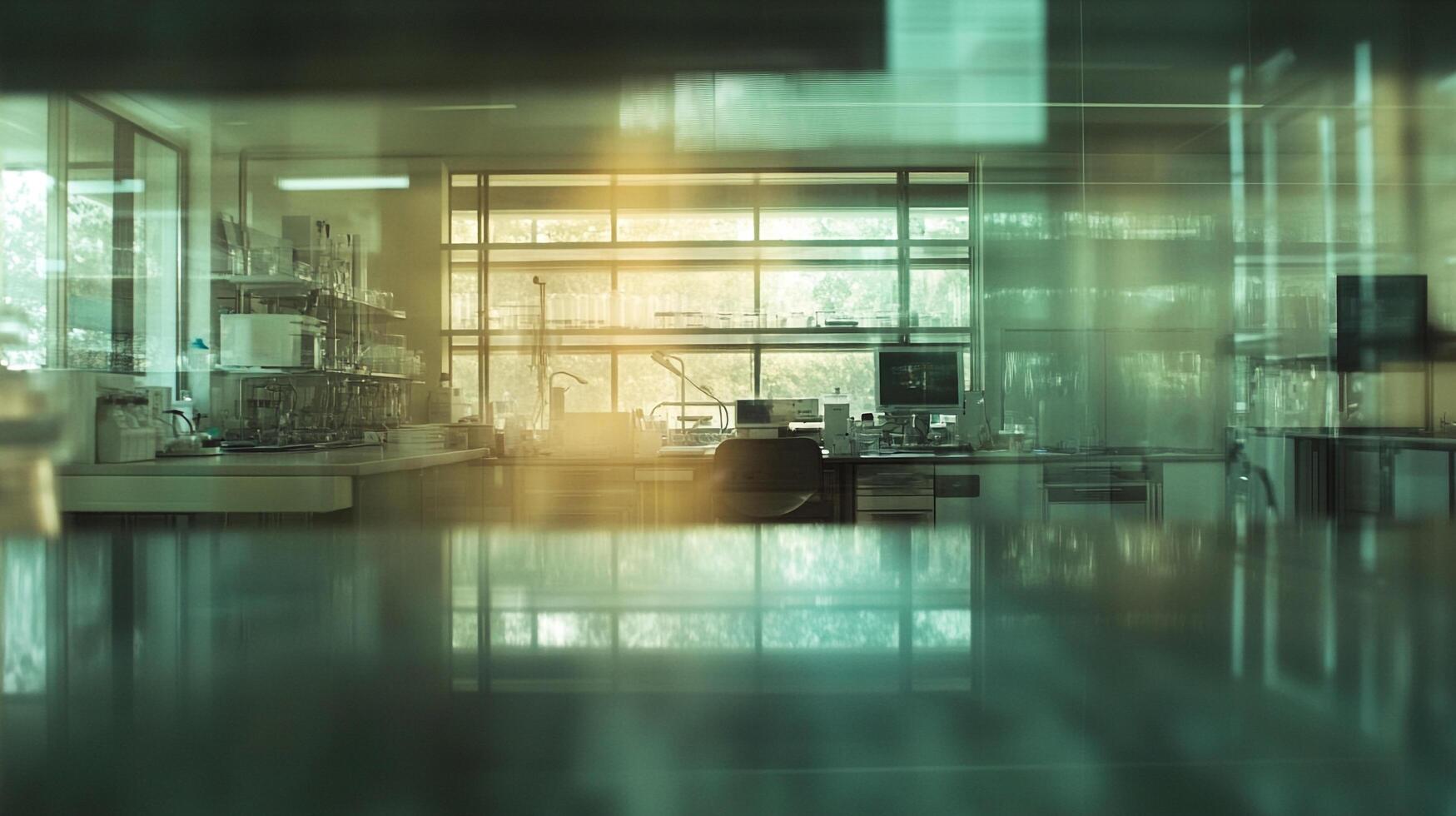 A modern and expansive laboratory features cutting-edge equipment set in a brightly lit, advanced research environment. photo