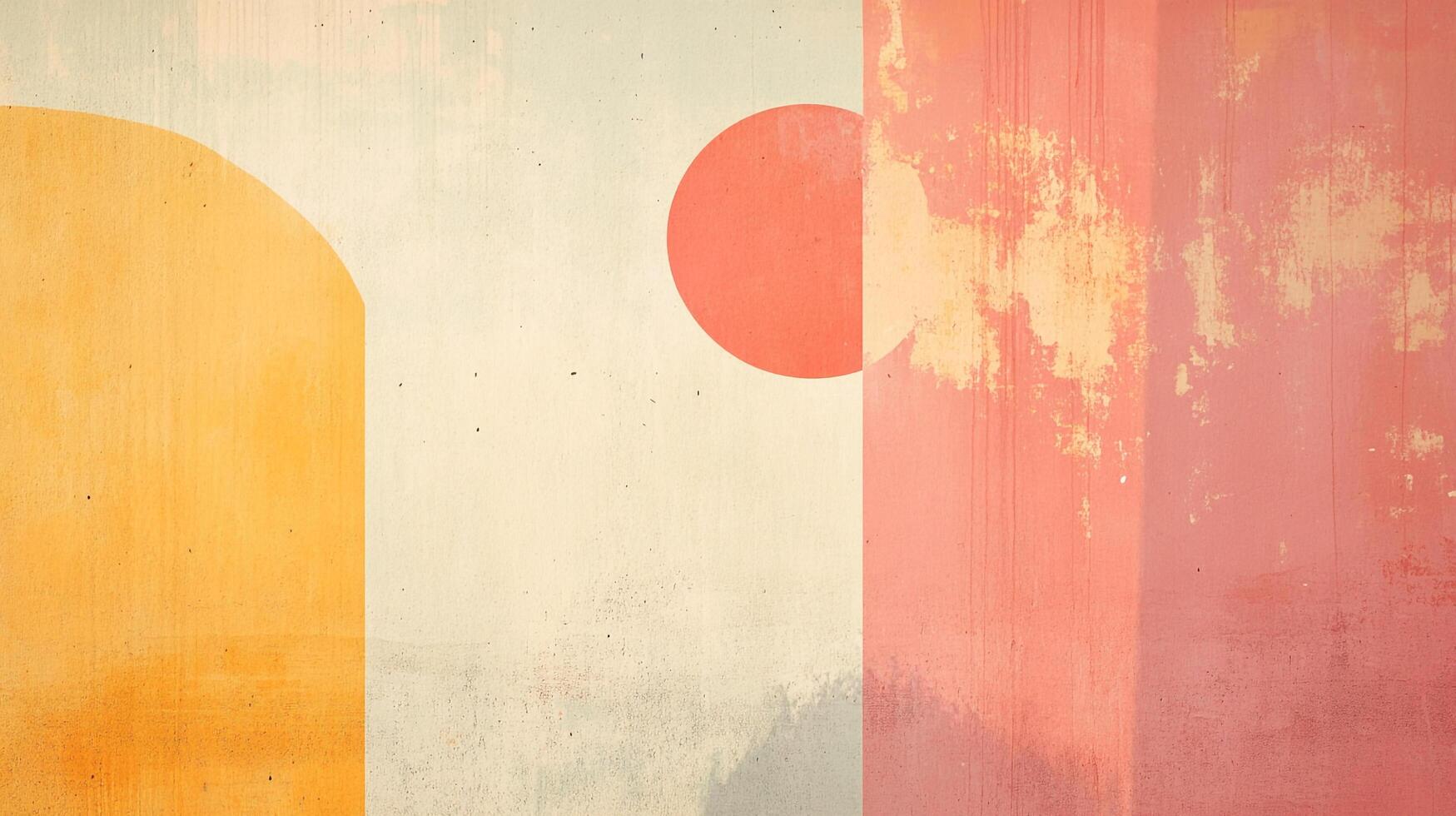 Abstract geometrical composition featuring a blend of colors and shapes, creating a modern visual statement. A balance of form and texture. photo