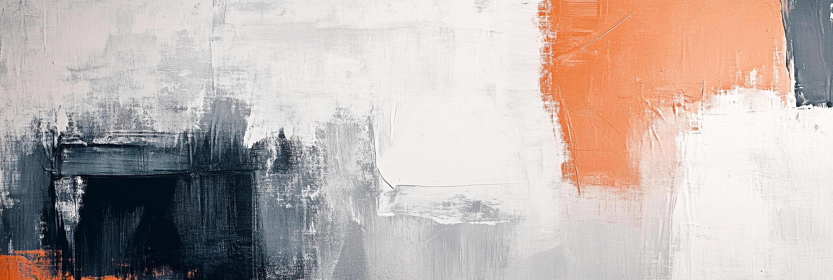 Abstract expressionism with bold strokes and a blend of colors, creating a modern and expressive piece of wall art. photo