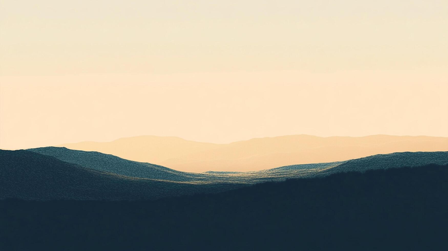 Hills at sunrise cascade into a breathtaking expanse, serene layers and tonal harmony create a tranquil scene. photo