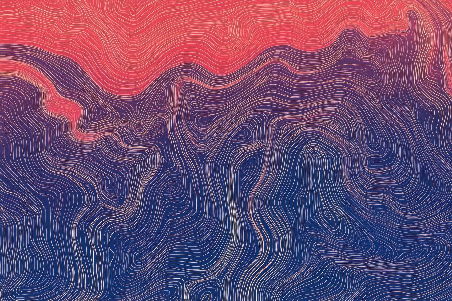 Abstract topographic map illustration. Lines of a landscape that suggest a location through contour lines and waves. photo