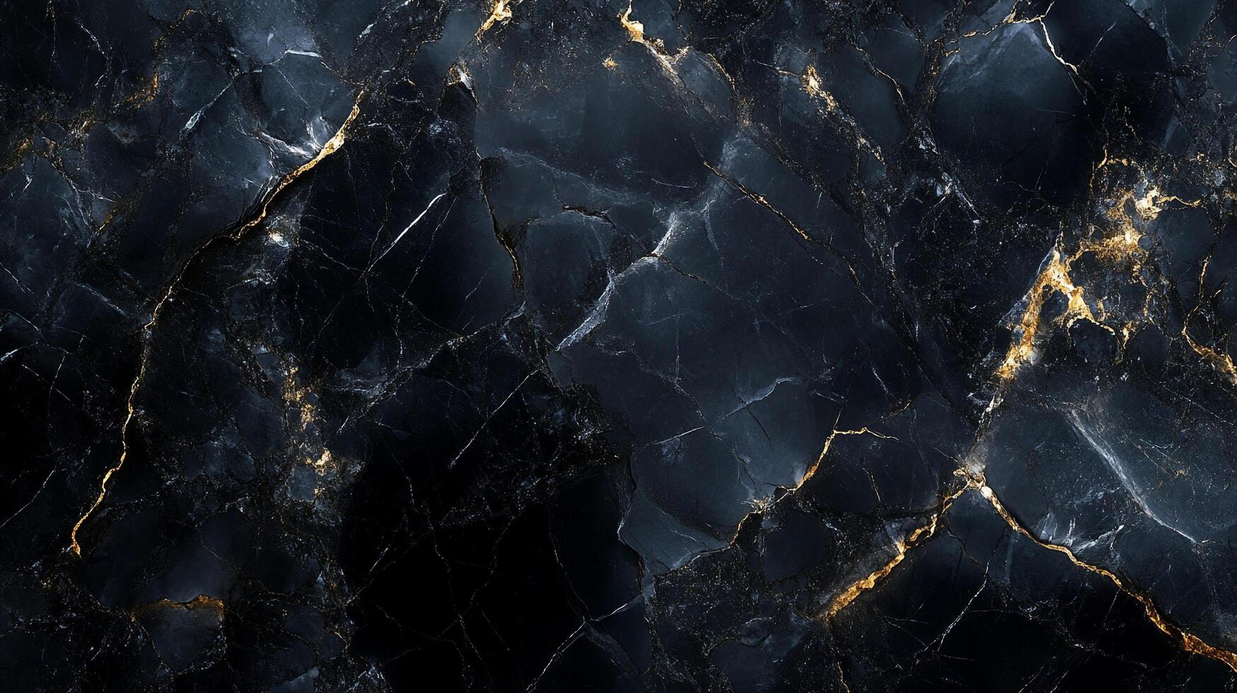 Dark marble with gold veining. Evokes luxury and mystery. Ideal for backgrounds, textures, or upscale design projects. Sophisticated backdrop. photo