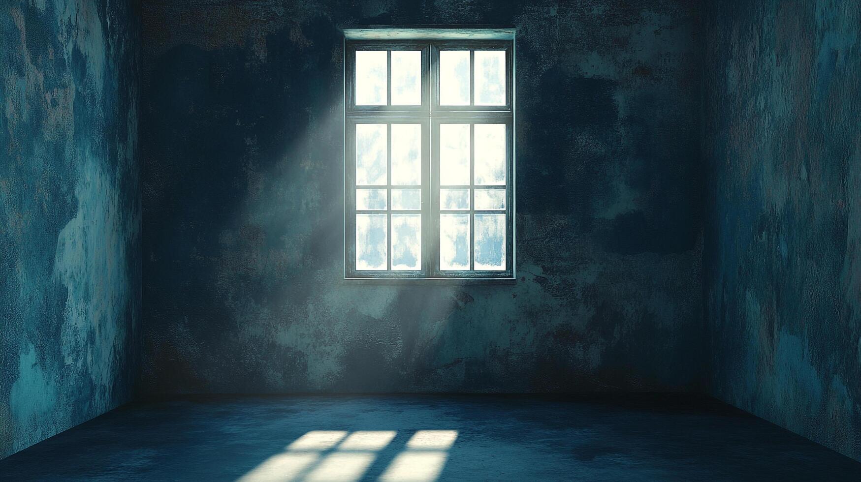 A ray of light streams through a window, illuminating a vintage room. It is a scene of quiet contemplation, a moment frozen in time. photo