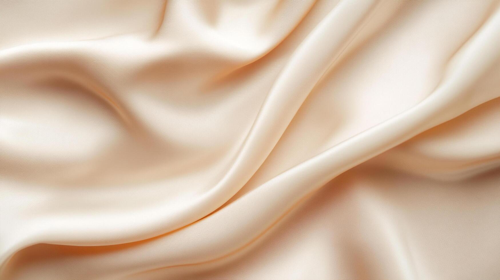 A captivating close-up of flowing fabric showcases smooth texture, undulating shapes, and lustrous surface in neutral, warm hues that inspire. photo