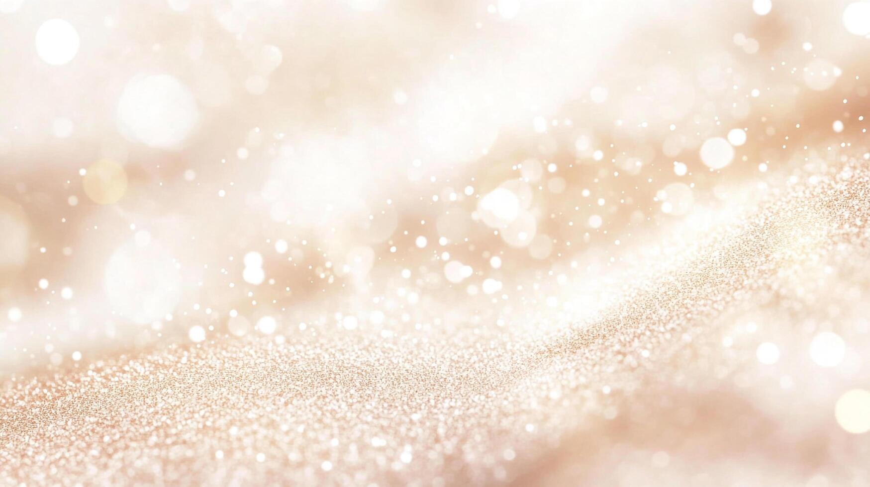 Elegant bokeh background featuring light golden glitter and bokeh lights for a festive and celebratory aesthetic. Soft and dreamy feel. photo