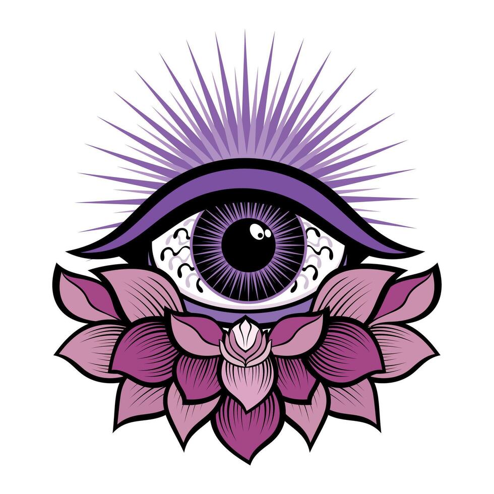 Eye logo, icon and symbol, eye design template, design element for decoration. vector