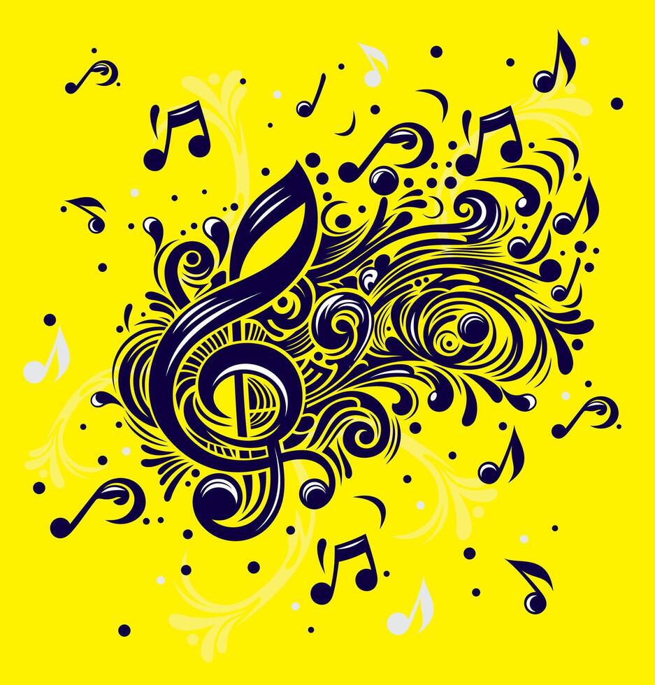 Music notes, song, melody. Icon of music. Collection of high quality music notes logo. vector