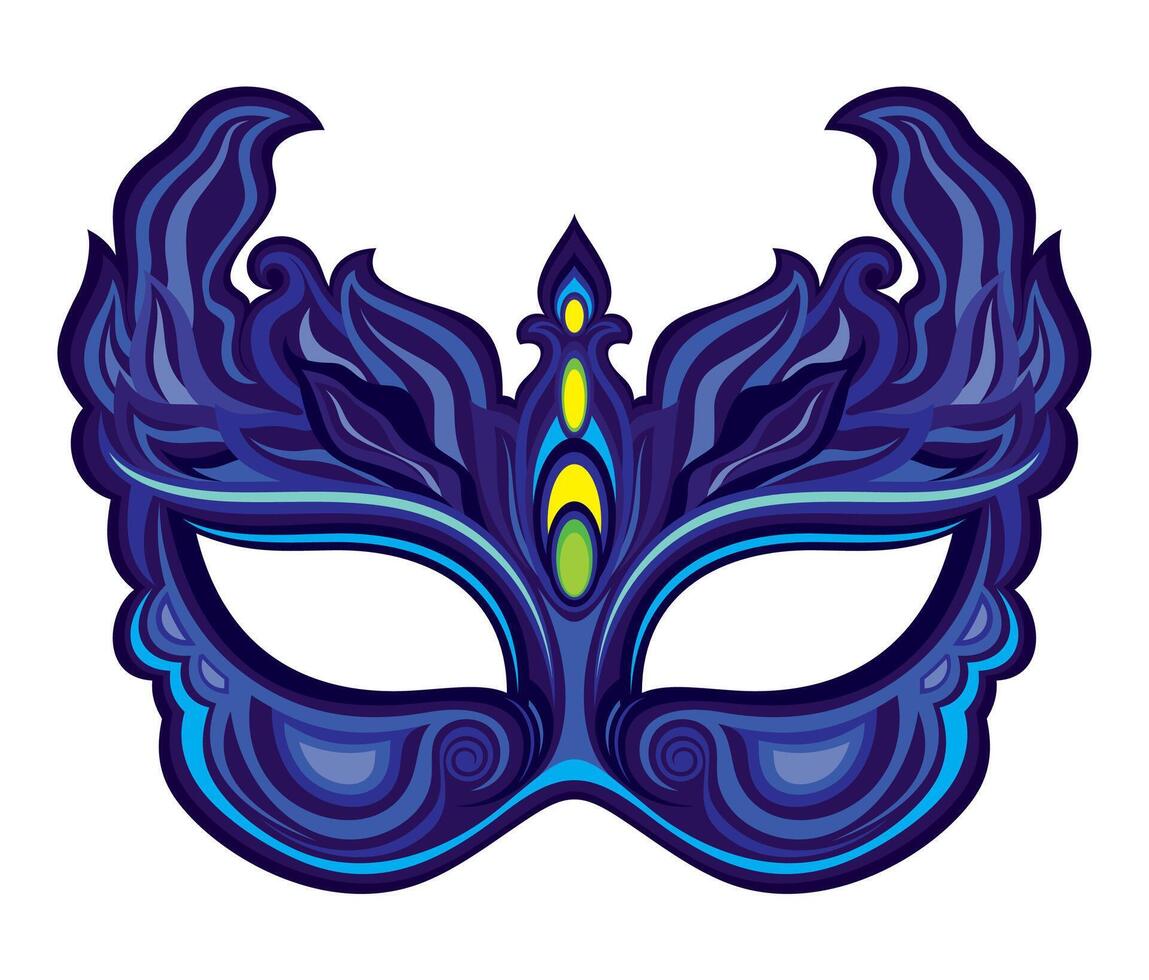 Festive mask. Mask silhouette and carnival mask . Decortion for card design. Abstract sign for mug,t-shirt,phone case. Ideal for printing, posters, textiles. vector