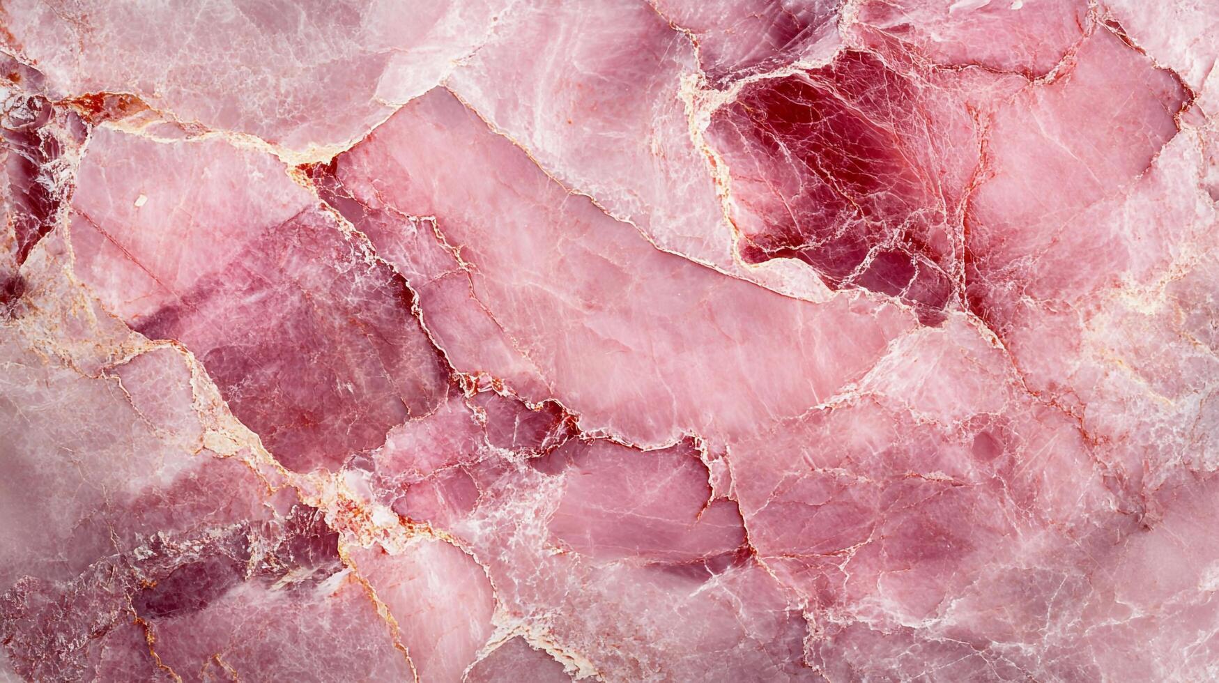 A mesmerizing display of pink quartz stone, showcasing its unique patterns and delicate color variations for a sophisticated aesthetic. photo