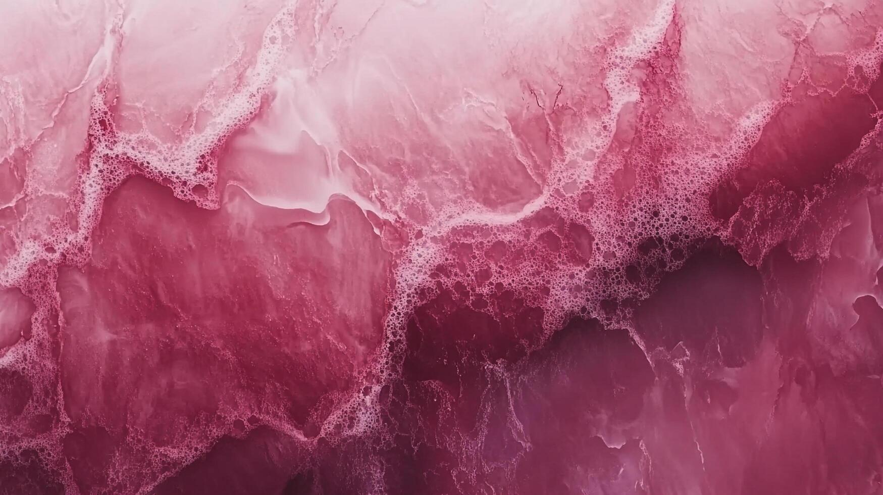 Abstract pink, maroon, and white background with patterns. The texture is smooth and glossy, with fluid-like effects and light reflection. photo