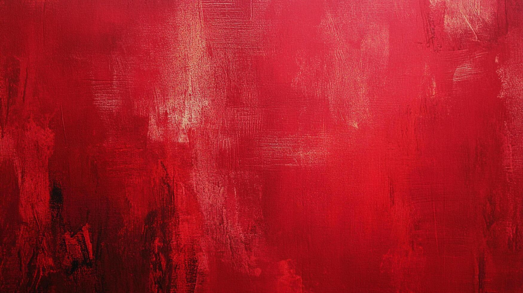 Abstract red painting with textured brushstrokes and subtle tonal variations, evoking depth, emotion, and a sense of artistic expression. photo
