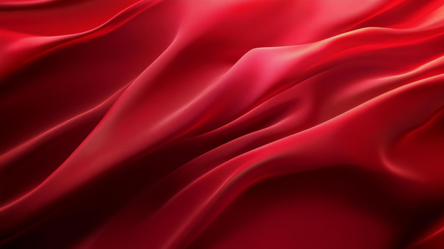 Elegant folds of deep red fabric create a luxurious and flowing texture, evoking a sense of passion, richness, and sophisticated design. photo
