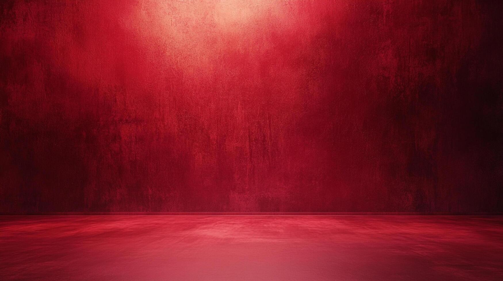 Abstract deep red textured surface with a subtle gradient lighting effect. Great for backgrounds, banners, product displays and more. photo