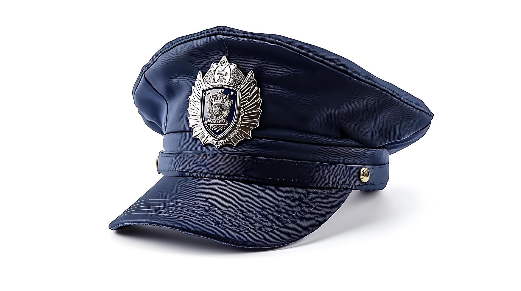 A police hat with a badge on it photo