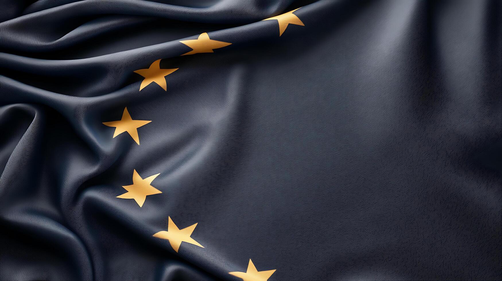 The flag of the eu is shown in gold photo