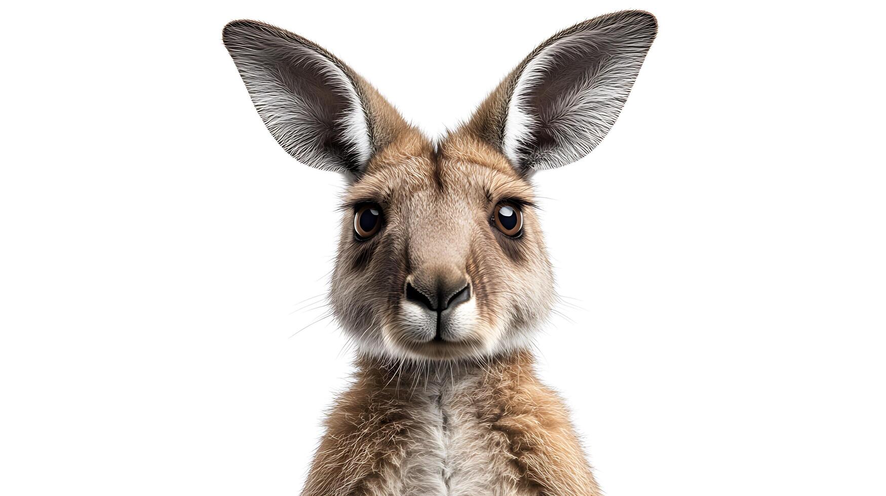 A kangaroo is looking at the camera photo