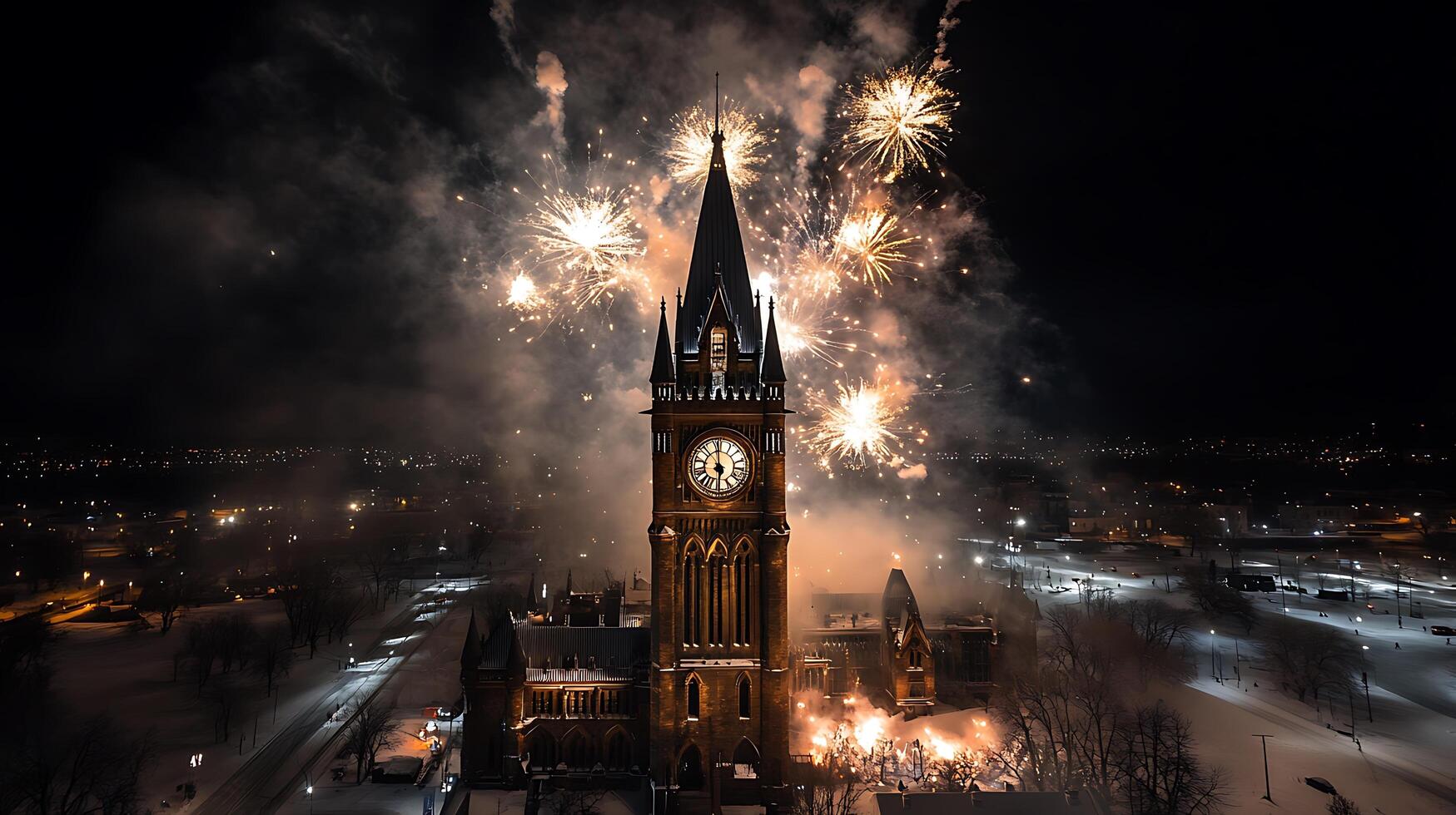 A clock tower with a clock on it photo