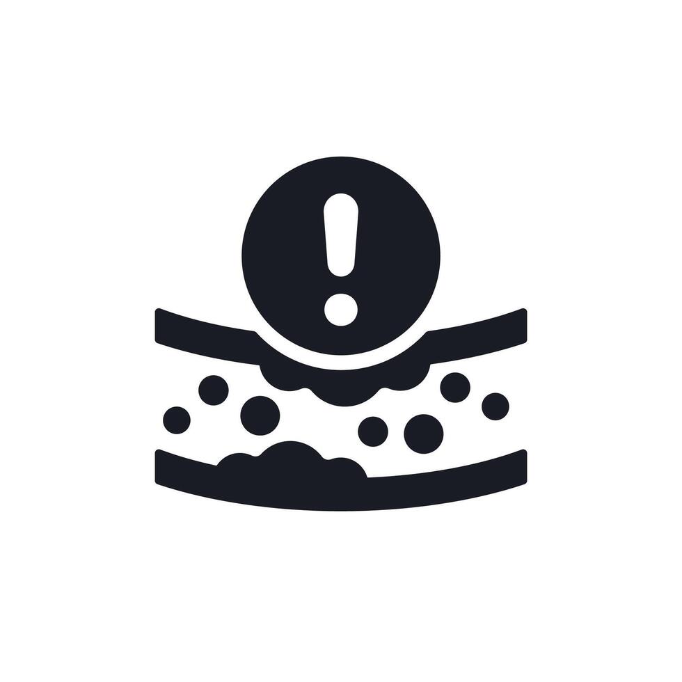 high cholesterol icon with an artery vector