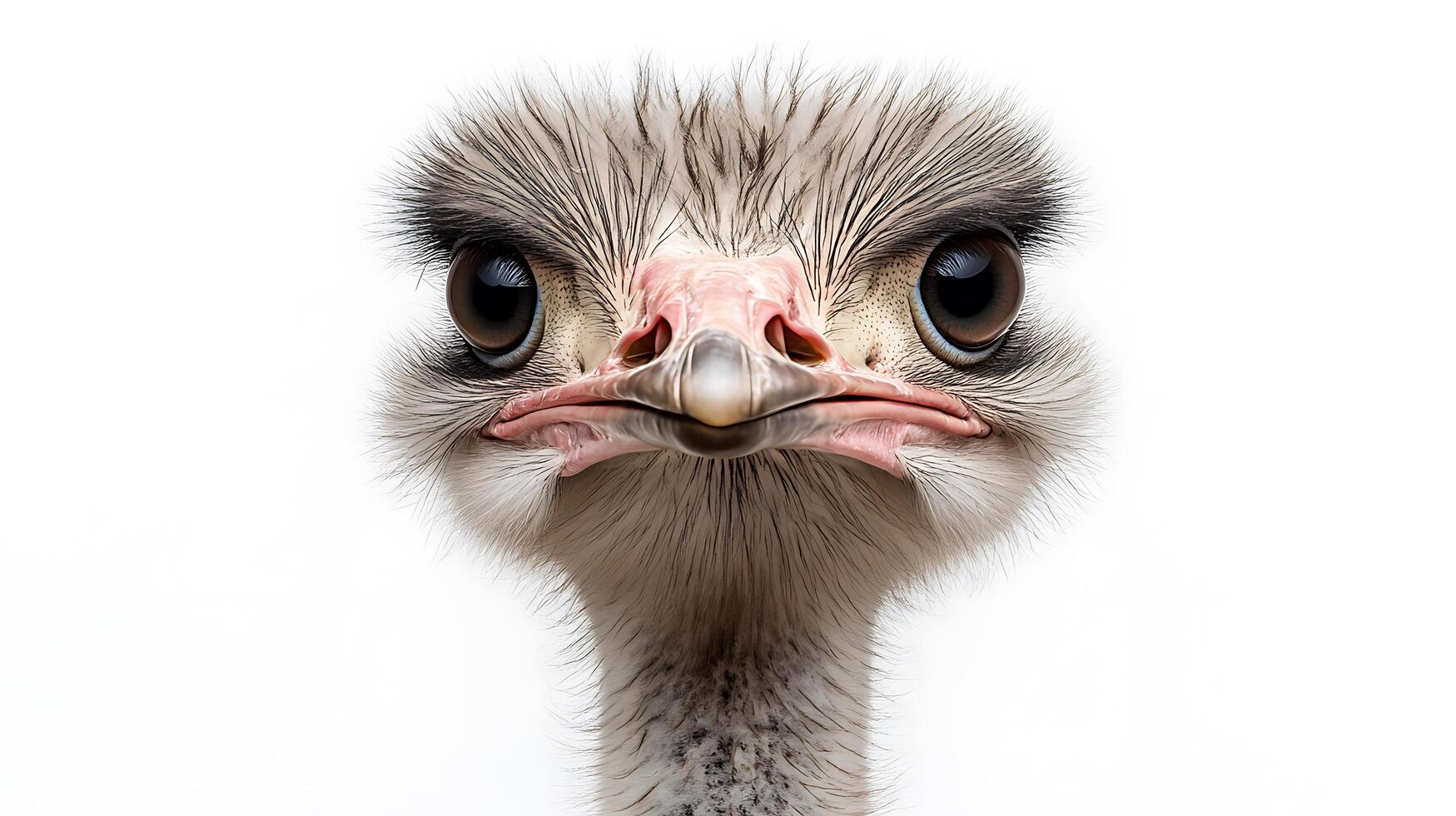 An ostrich looking at the camera photo