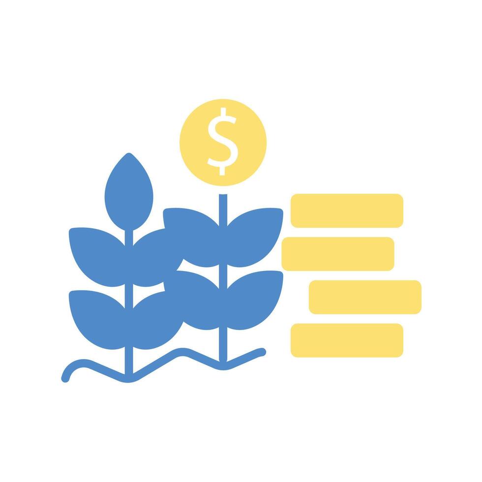 investment icon colours vector