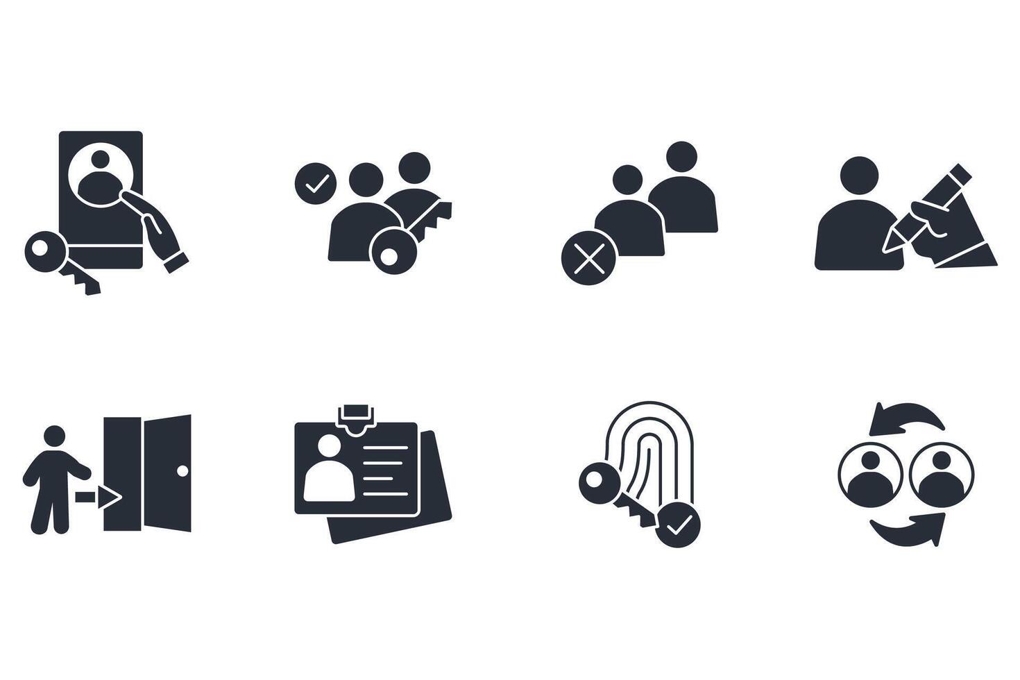 User account icon black vector