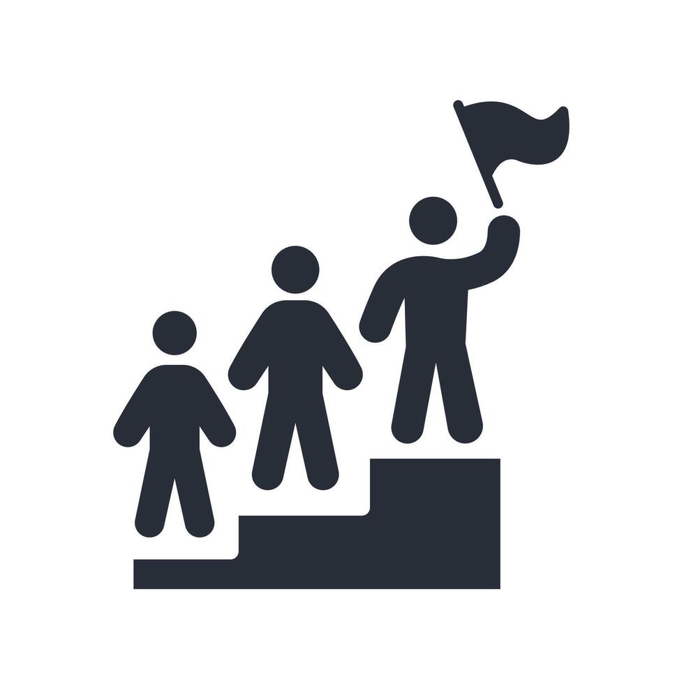 achieve icon black vector