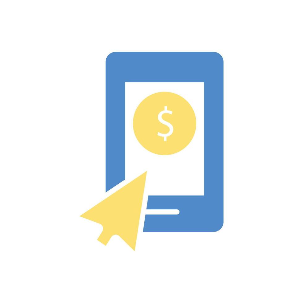 mobile banking icon colours vector