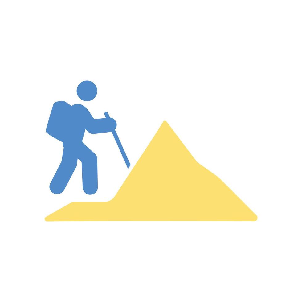 climb icon colours vector