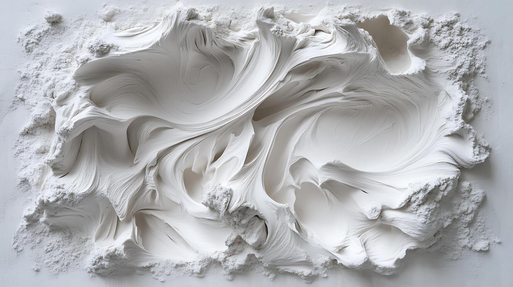 A white powdery substance is shown in the shape of a square photo