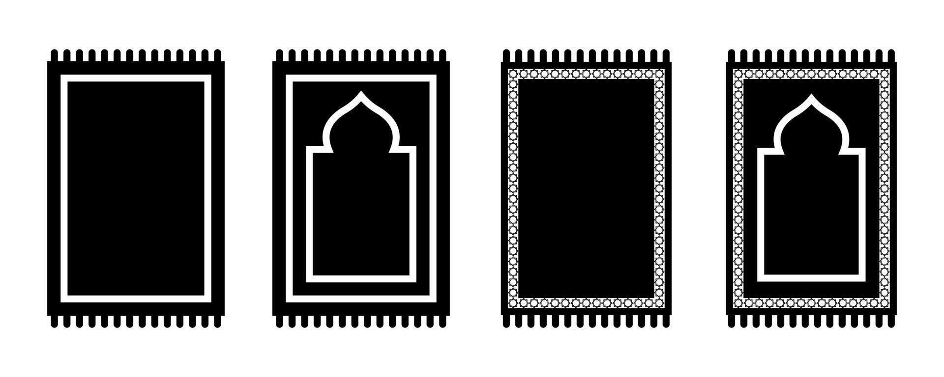 Prayer Rug icon set, for mobile concept and web design on white background vector