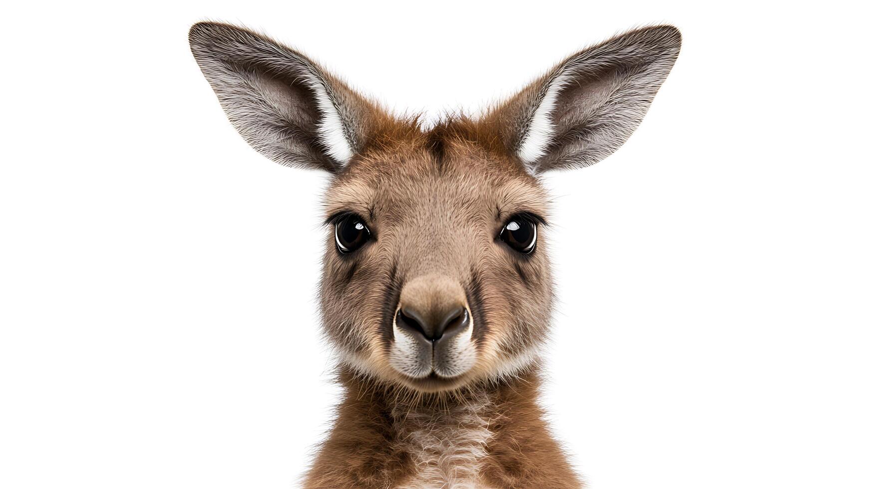 A kangaroo is looking at the camera photo