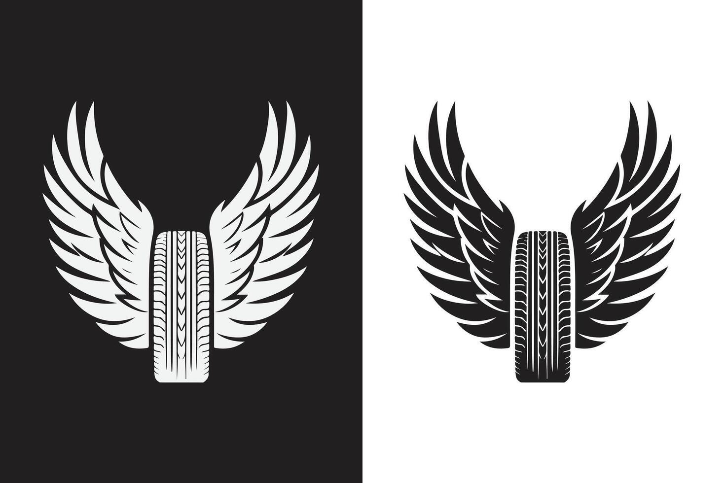 Tire logo icon in different style vector