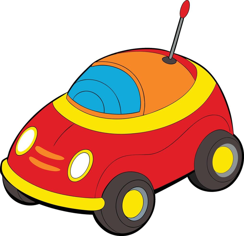 Cartoon Remote Controlled Car Icon vector