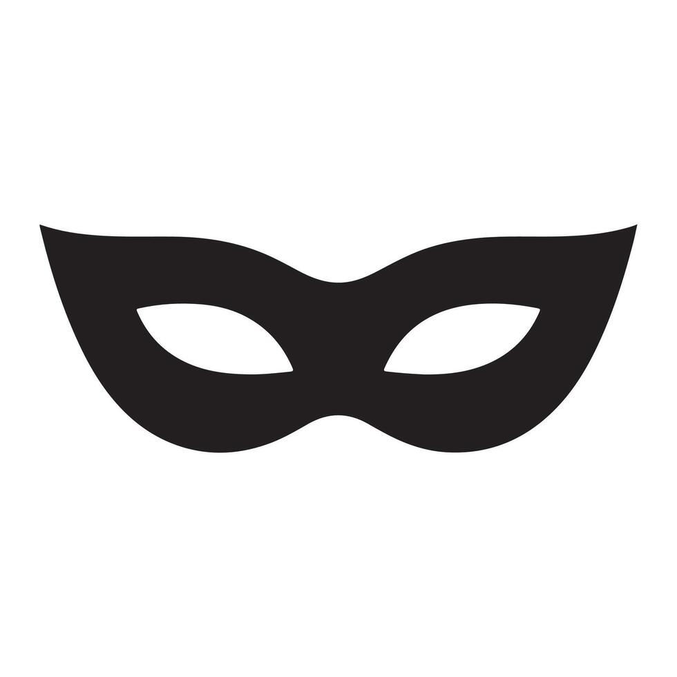 Traditional Venetian Mask in Black and White Aesthetic vector