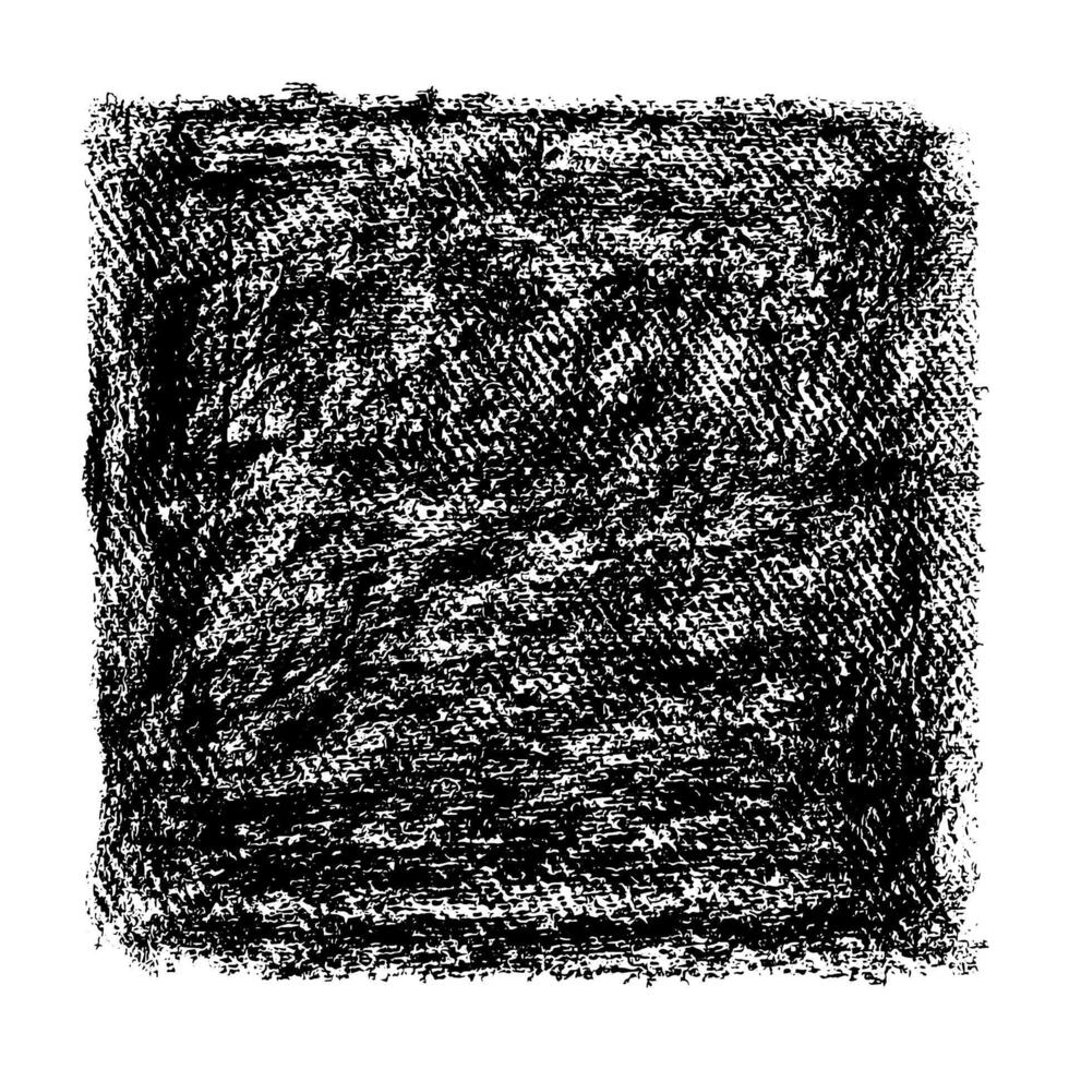 Grunge Black Charcoal Background Isolated on White vector