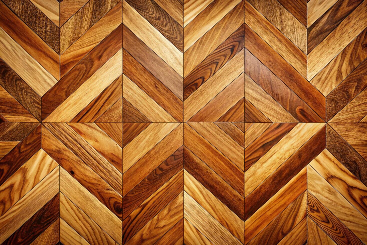 Intricate Parquet Flooring with Geometric Wood Pattern in Warm Tones Elegant and Modern Design for Home or Office Space Pattern Background photo