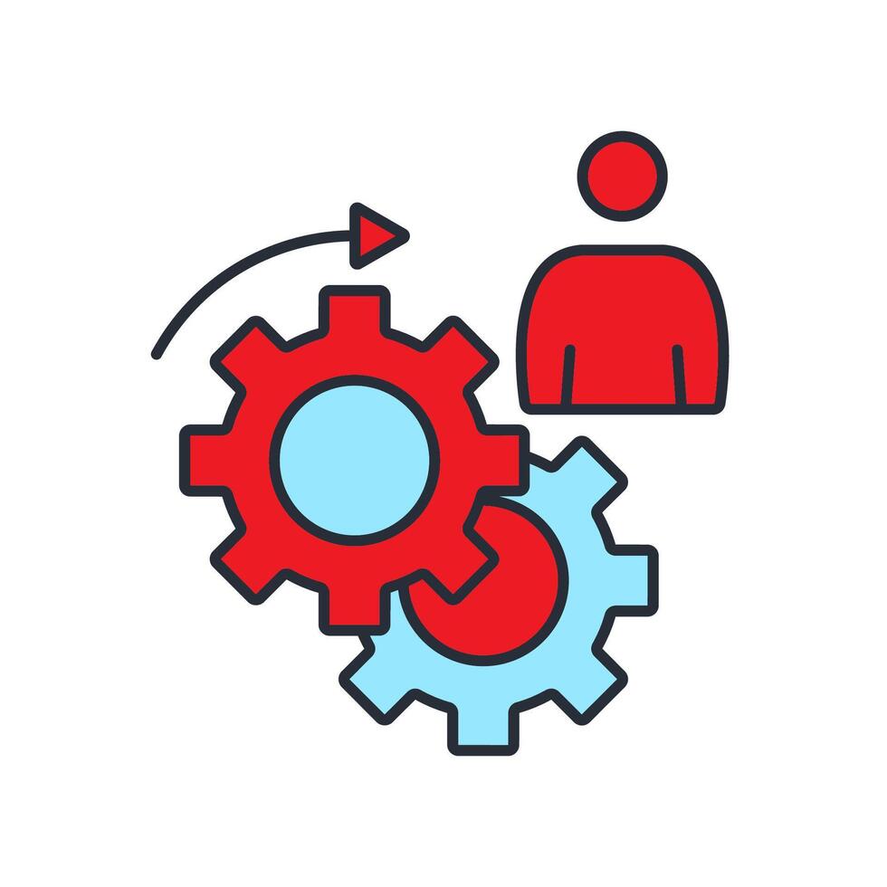 ongoing operation icons White Background. vector