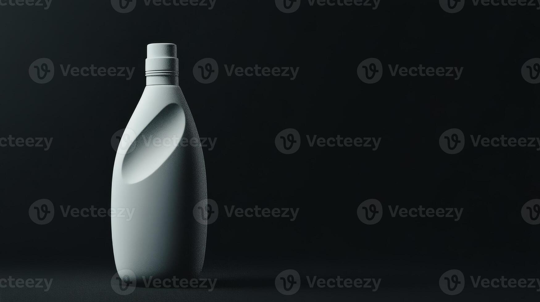 Bottle design in minimalistic style with dark background photo