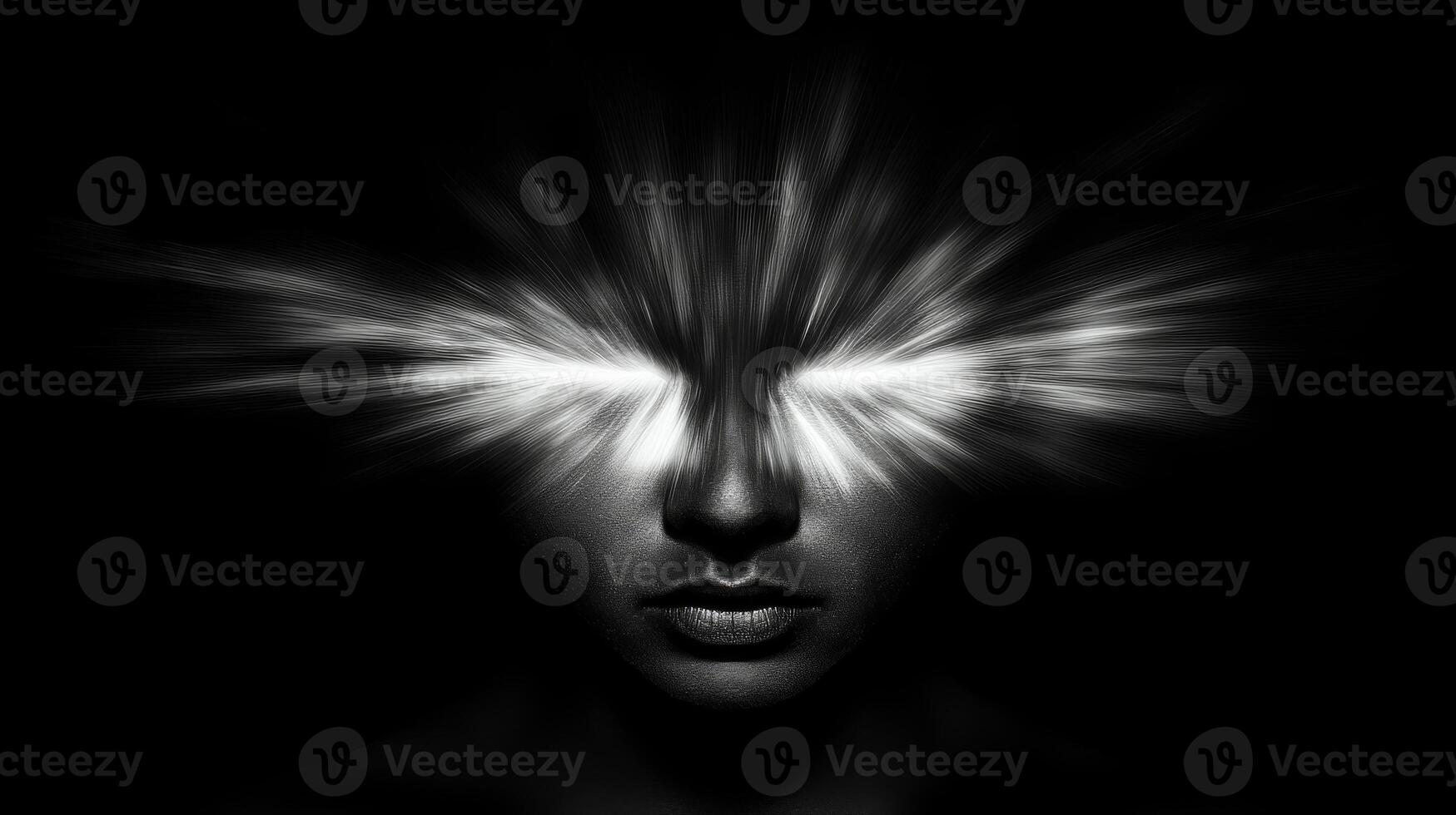 A glowing figure in the dark creates a mystery photo