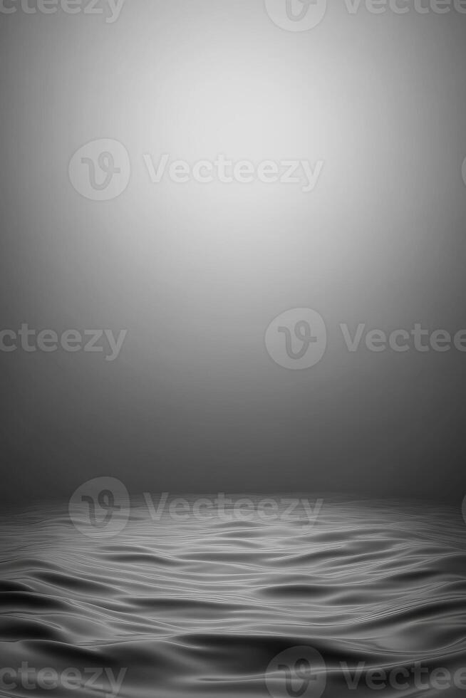 Calm water surface reflects soft light in minimalistic setting photo