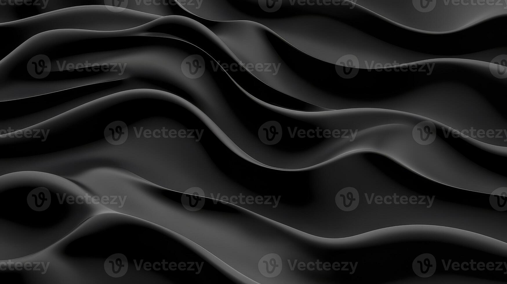 Elegant black waves create a mesmerizing visual effect photo