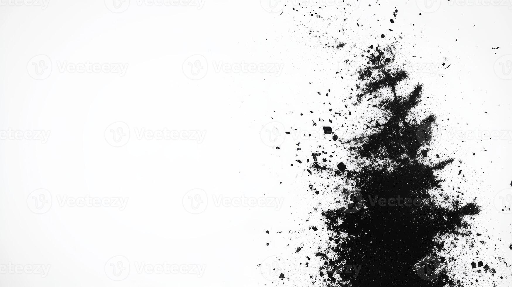 Artistic representation of nature blending with abstract elements photo