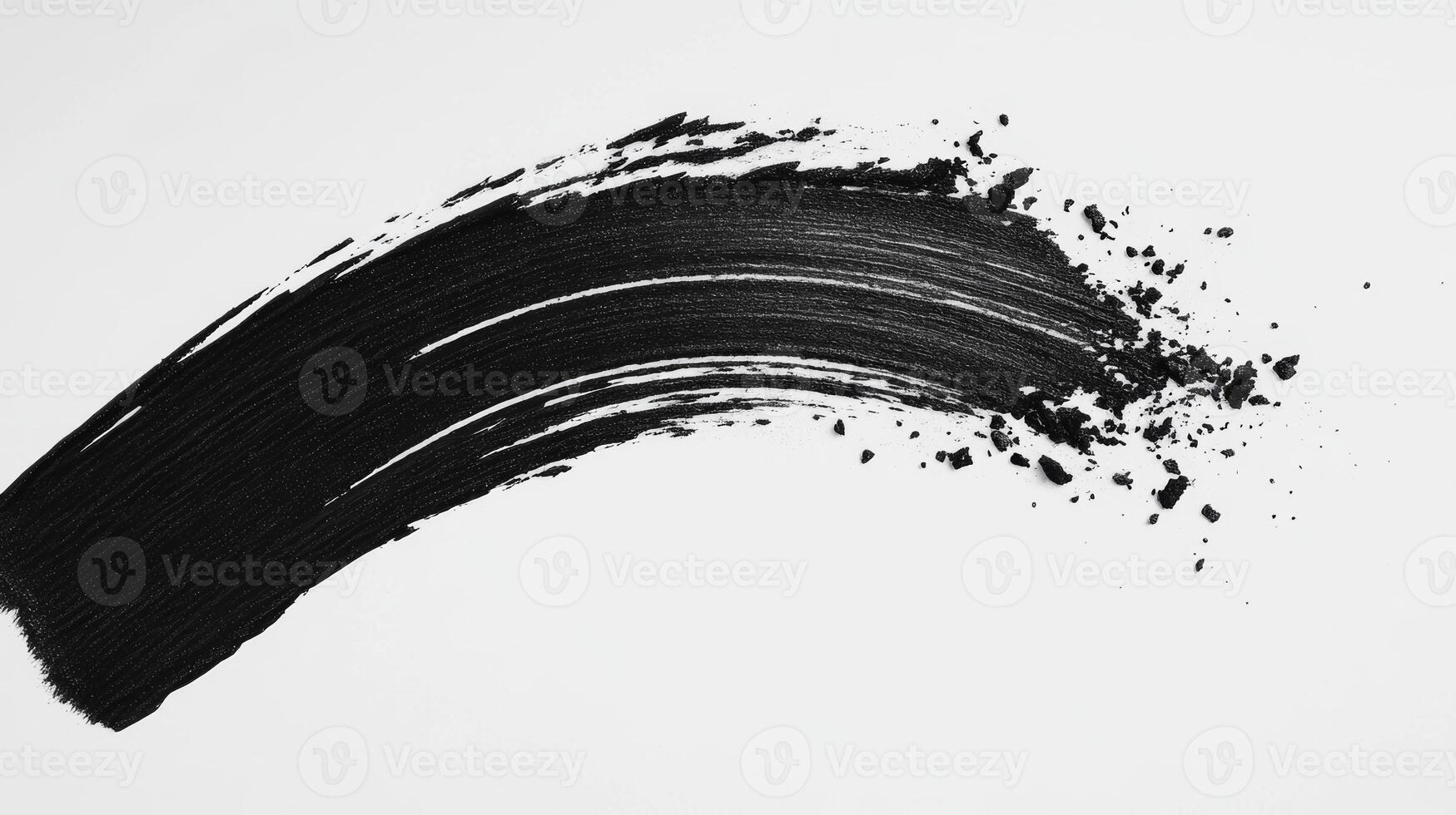 Bold brushstroke creates dynamic art on bright background photo