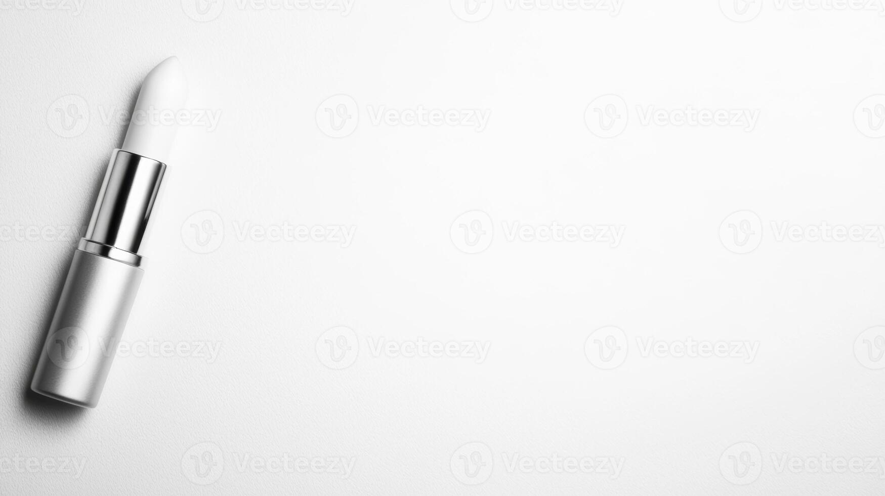 Elegant lipstick resting on a clean surface inviting creativity photo