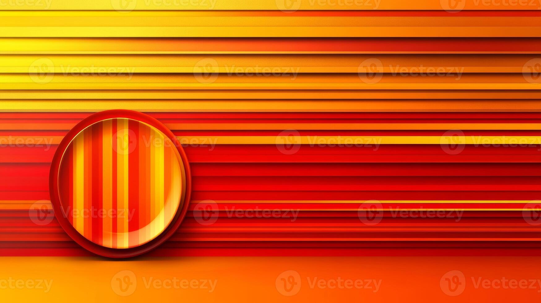 Striking lines and circles in warm colors convey energy and movement photo