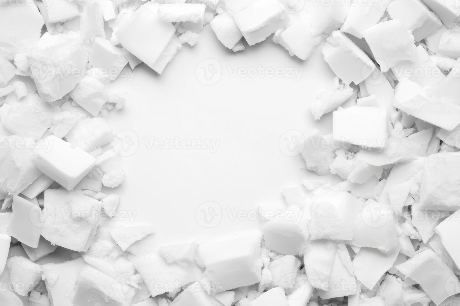White fragments creating an artistic background for inspiration photo