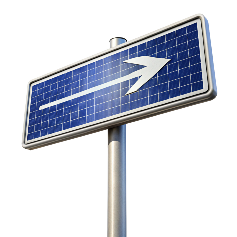 Arrow direction sign is isolated on transparent background png